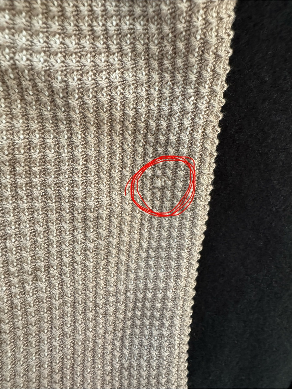 Eileen Fisher Waffle Tan Beige Silk And Cotton Cardigan - Picture 3 of 8